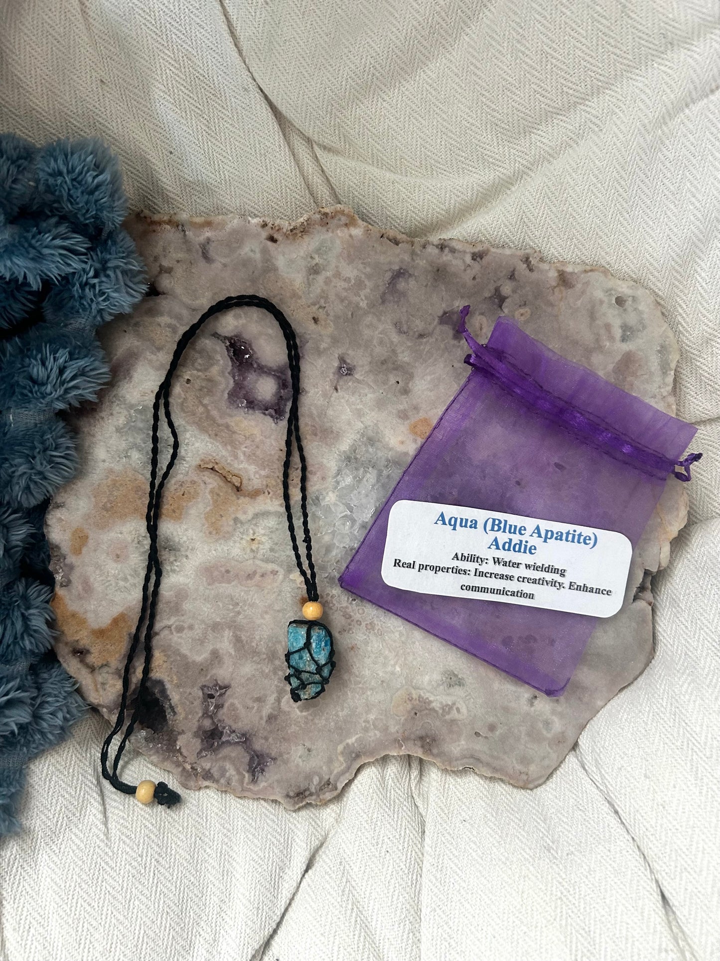 Aqua Necklace - Addie